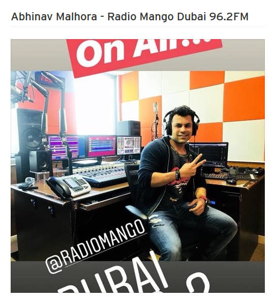 Get Fit Now Best Personal Trainer UAE Abhinav Malhotra on Radio Mango Dubai