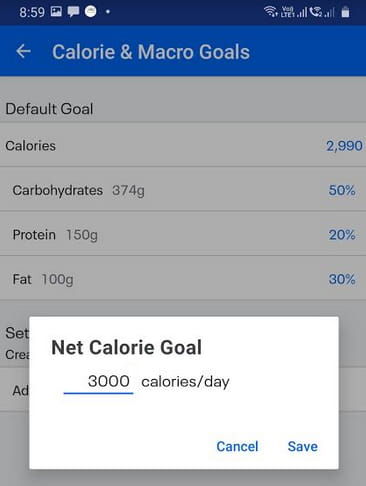 MyFitnessPal Net Calorie Goal Updated - How to Track Macros using MyFitnessPal by Best Personal Trainer of Dubai UAE